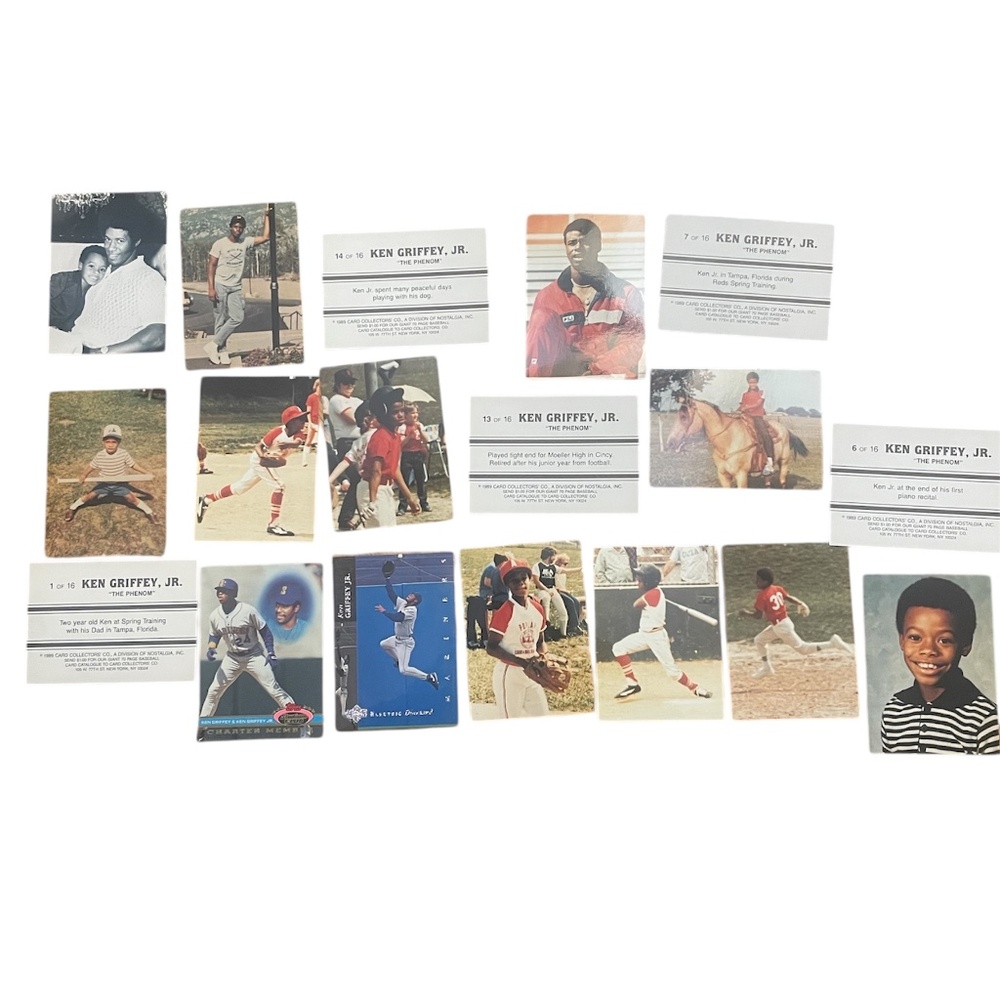VTG Ken Griffey Jr. cards w/ RARE “The Phenom” set